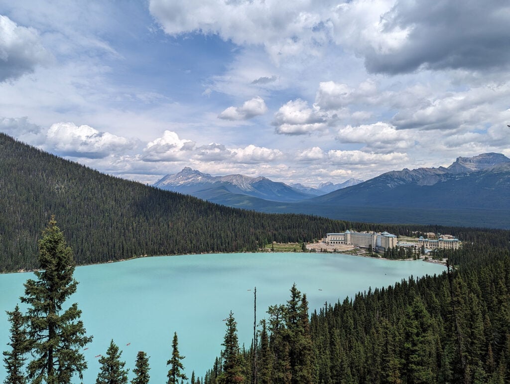 Vista of Lake Louise, Canada