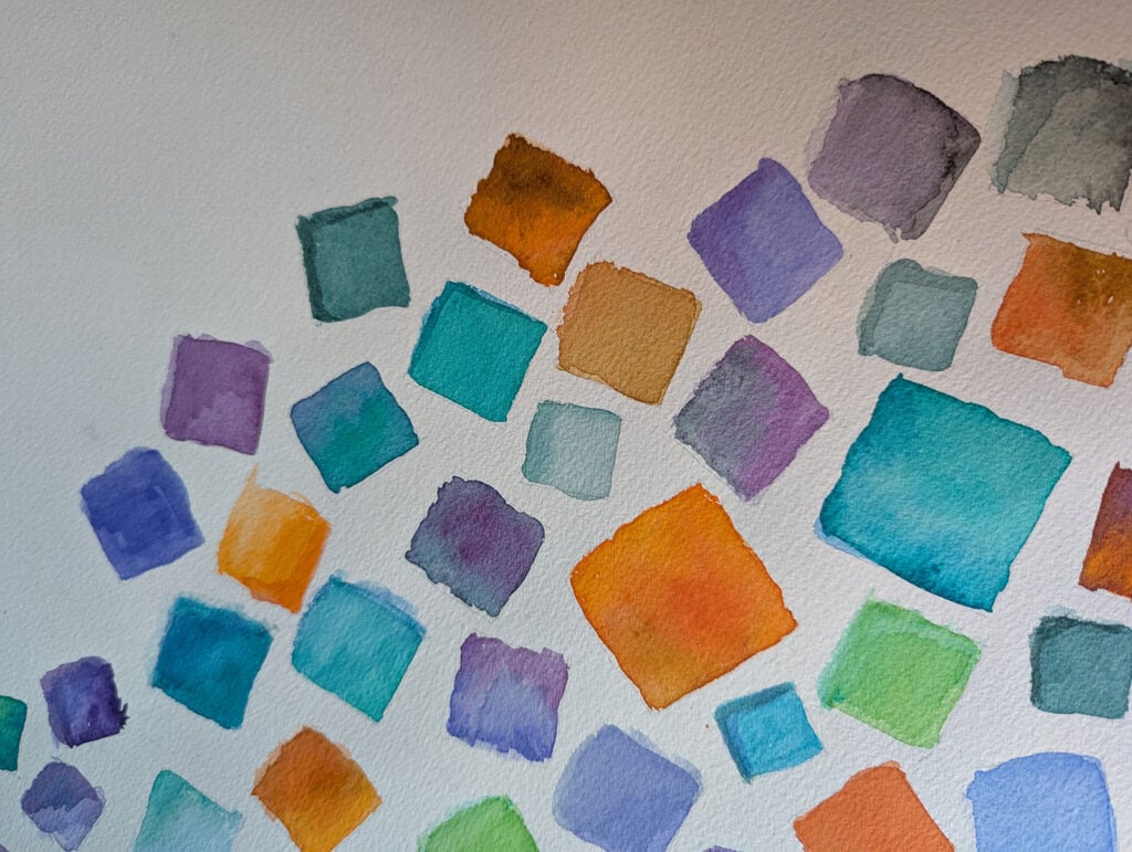 watercolor abstract - confetti